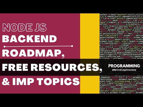 Node JS Backend Developer Roadmap | Free Resources | Important Topics | My Coding Journey