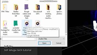 how to make a intro for youtube videos|bdl telugu tech-tutorials