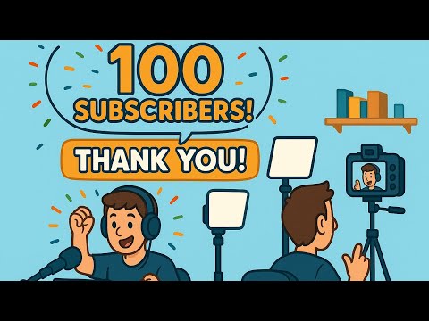 "¡Gracias por los 100 suscriptores! Así hago mis videos 🎥❤️"