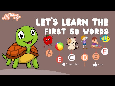 Toddlers First 50 Words|Baby Words|Fun learning for babies#kidsvideo #toddlers #toddlerlearning #kid