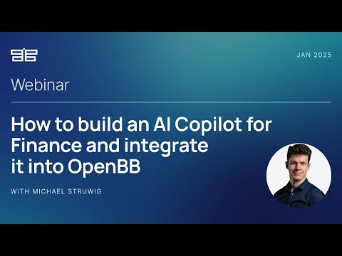 How to build an AI Copilot for Finance and integrate it into OpenBB - Workshop by Michael Struwig