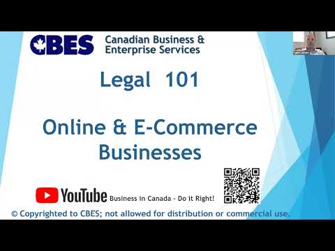 Online business and E-Comerse in Canada Seminar