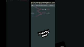 20/30 HTML audio tag ( web development complete course ) #codebuddy #html #htmltutorial #coding