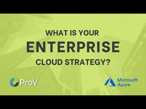 What is an Enterprise Cloud Strategy? |  Microsoft Azure Cloud Services #cloud