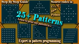 Pattern Program In C C++ Java And Python | Expert Writing Pattern Program Code | Build AlgoLogics