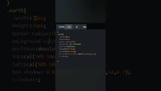 Let's revolve the Earth around the sun #frontend #css #html #javascript #backend #developers #ui