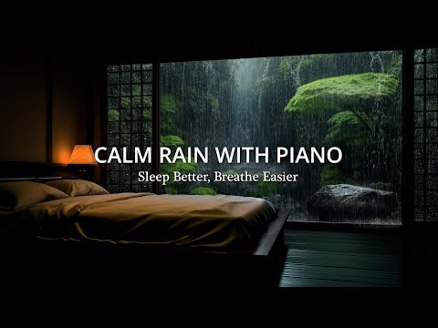 Relaxing Sleep Music,  Piano and Rain Sounds,  Deep Sleep, Anxiety Relief | Rainy Piano Dreams