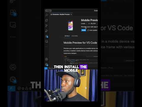 How to preview web app in mobile viewport directly from Vs code  #shorts #short #webdevelopment