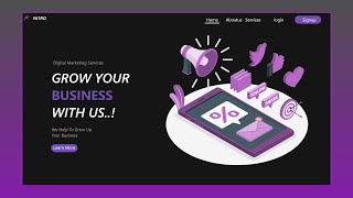 UI Design Tutorial | Webpage Animation In Adobe XD|Prototype UI Design For Digital Marketing Website
