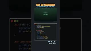 ANIMATED GLOW BUTTON IN CSS
