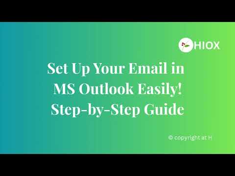 📧 Easy Email Setup in Microsoft Outlook | Step-by-Step Guide
