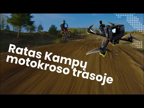 Beno Kestenio ratas Kampų motokroso trasoje iš FPV drono perspektyvos | Edgaras_FPV