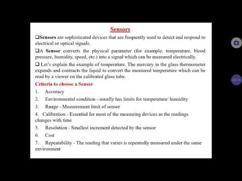 11 Sensor and Chemical sensor (PH8254)
