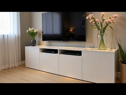 Modern TV Wall & Stand Design Ideas 2025 | Floating TV Units & Living Room Setup Inspiration