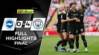 MAN CITY CHAMPIONS🏆 FULL HIGHLIGHT (4-0) MANCHESTER CITY WOMEN VS BRIGHTON | WOMEN'S FA CUP FINAL