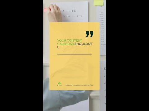 Your content calendar shouldn’t look like a crime scene