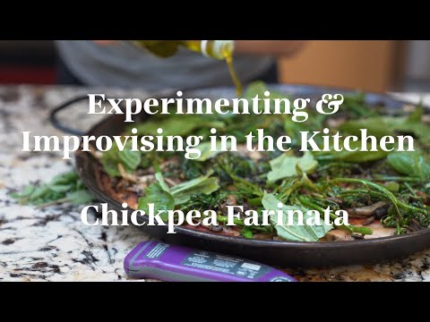 Farinata Pizza *Gluten-Free*! Experimenting & Improvising with Chickpeas!