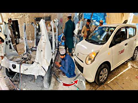 Afghan Mechanic Rebuilds Japanese Old and Scrap Auto Cars and Put Back into New Life