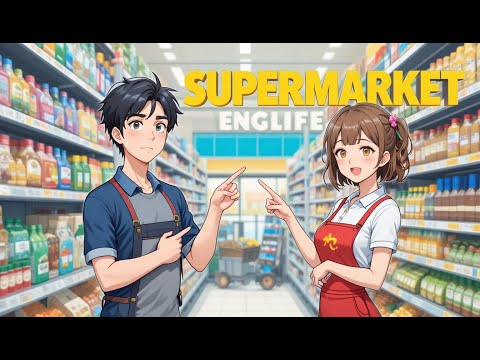 Supermarket English Conversation (Beginner) | Learn English Easily