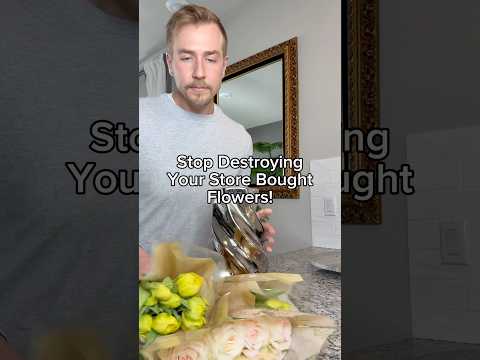 Stop Ruining Your Store-Bought Flowers! 🌸🚨 Here’s how to make them last longer and look their best