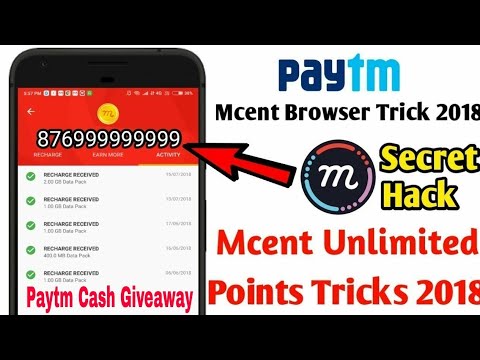 mCent browser unlimited point earning trick and Paytm Cash Giveaway ||Tech Burn||