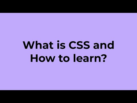 What is CSS and How to learn?