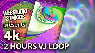 4k VJ loop - Hypnotic Vibes - 2 Hours of Colorful Visuals