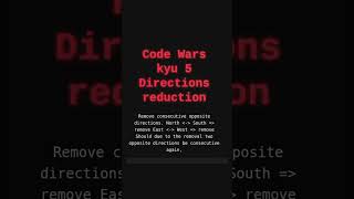 Functional approach to Rust Code Wars Kata Kyu5 Directions Reduction #shorts #coding #programming