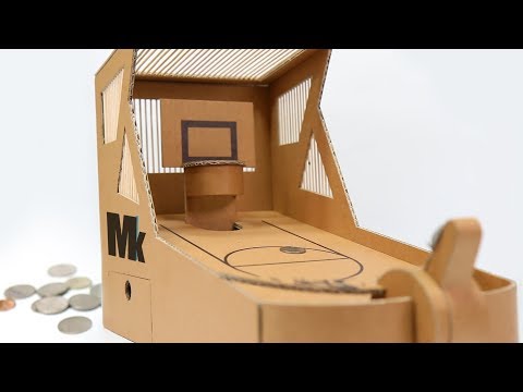 How To Make Coin Game(Mine Basketball Game) - Amazing Cardboard DIY