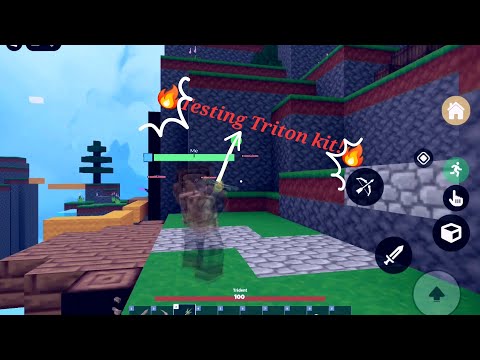 Testing Triton kit in Bedwars!