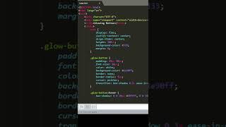Hover glow button CSS