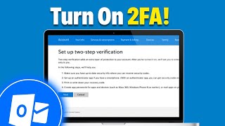 How To Turn On 2 Step Verification On Hotmail/Outlook - Step By Step (2025 Guide)
