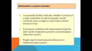 Continuous Process Improvement Principles