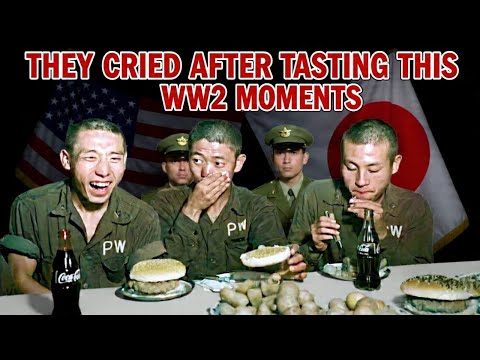 They Cried After Tasting This in WWII: Japanese POWs Shocked by American Food | Burgers and CocaCola
