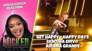 Wicked One Wonderful Night - Get Happy - Happy Days - Vocal Coach Reaction