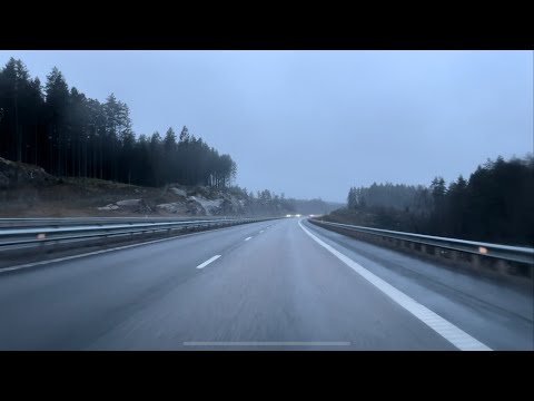 Comforting Drive in the Rain on Country Roads - Ambient, No Talking & No Music