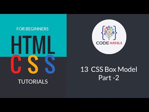 13  CSS Box Model Part  2 || HTML and CSS Tutorial for beginners 2019