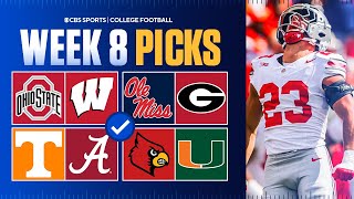 College Football Picks & Best Bets For Week 8 [Ohio St vs Wisconsin, Tennessee vs Alabama & MORE]