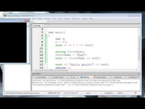 string variables and concatenation