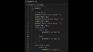 FIND THE BIGGEST ELEMENTS IN C PROGRAMMING