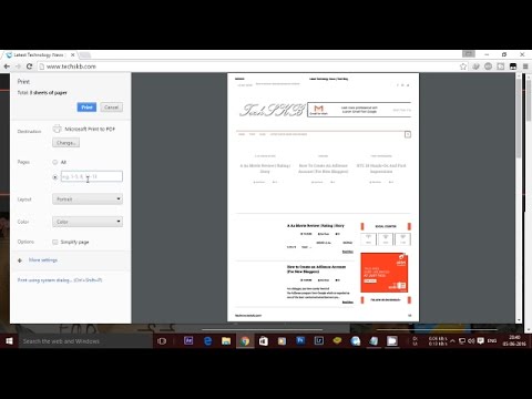 how to save complete Web page as PDF easily in Chrome and Firefox