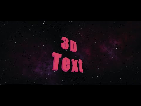 3D TEXT ANIMATION USING HTML AND CSS.