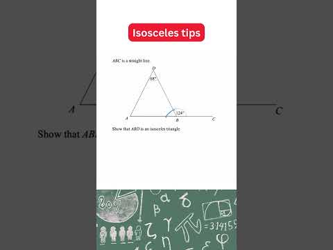 Isosceles Triangle Geometry Problem | Maths Tips