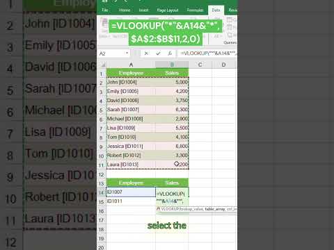 Excel VLOOKUP with Wildcards: How to Do Partial Match Searches Easily