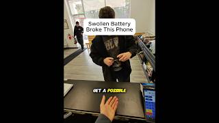 SWOLLEN BATTERY BROKE THIS PHONE!!!! #brokenfix #smartphone #education #problemfix #cellphone