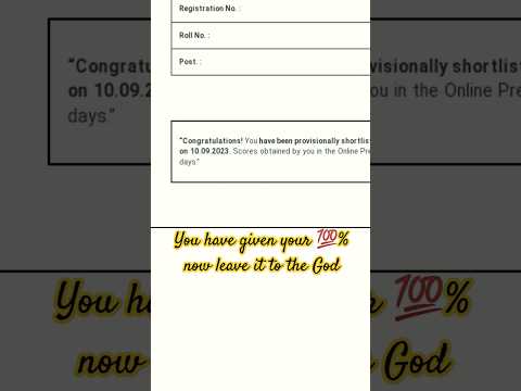 My ibpsrrbpo pre result😊🌷..#bankingresults #bankexam #ibpsrrbpo #ibpsrrbckerk #ibps #sbi #motivation