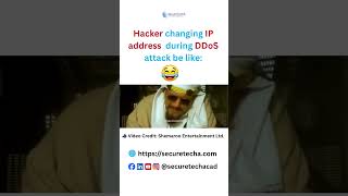 Hacker changing IP address during DDoS attack 😂 | Govinda Meme #CyberSecurity #DDOS #Govinda