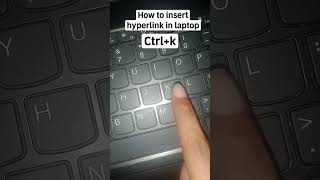 How to insert hyperlink in laptop or computer #viral #shortvideo #youtubeshorts  #shorts #short