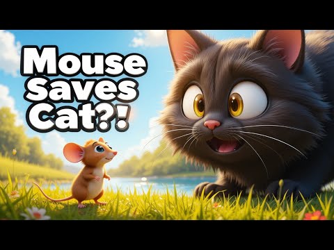 Brave Little Mouse Saves The Hungry Cat 🐭🐱 | Best Kids Moral Story | English Story for Children