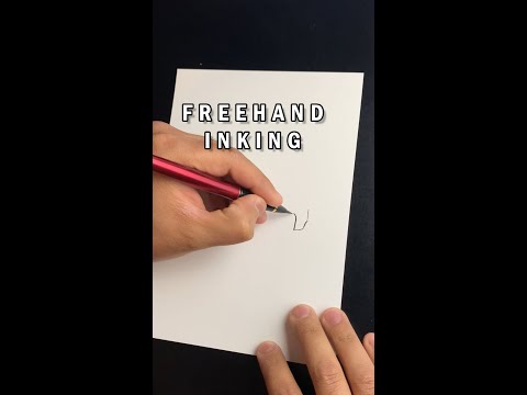 freehand Sketching with a Brush pen #shorts #fyp